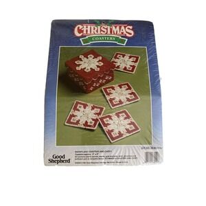 Good Shepherd 1991 Snowflake Coasters Caddy Plastic Canvas Kit 95-8029-00